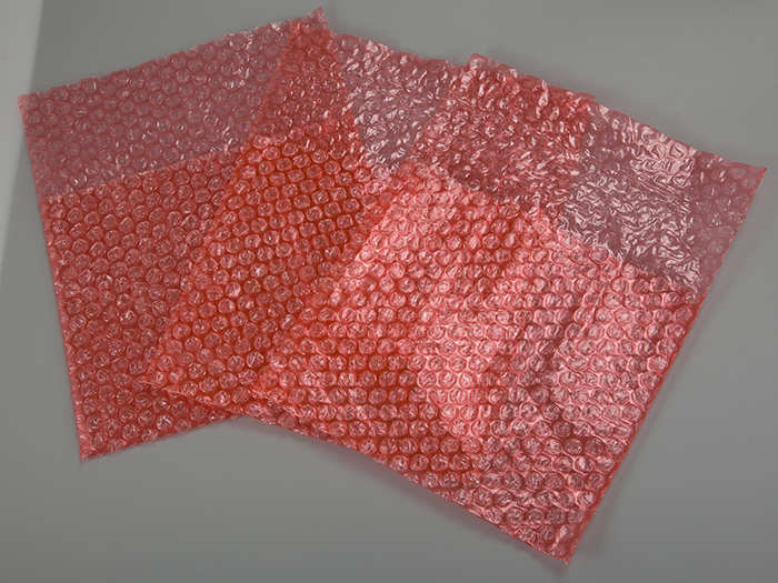 Red anti-static bubble bag (with lid)